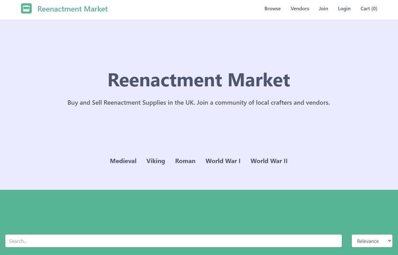 Reenactment Market screenshot